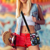 KAMO Multifunction Phone Bag One Shoulder Phone Waist Bag Diagonal Cross Bag Smart Phone Case Outdoor Bag Triple Zip Hipster Crossbody Purse for Women & Men