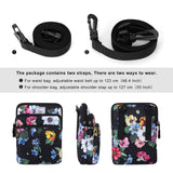 KAMO Multifunction Phone Bag One Shoulder Phone Waist Bag Diagonal Cross Bag Smart Phone Case Outdoor Bag Triple Zip Hipster Crossbody Purse for Women & Men