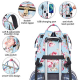 Kaome Lunch Backpack 15.6 Inch Laptop Backpack for Women with USB Port Nurse Gift Teacher Work Backpack Cooler Insulated Lunch Bag Waterproof Daypacks for Work Picnic Travel Anti - theft