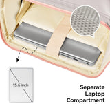 Kaome Lunch Backpack 15.6 Inch Laptop Backpack for Women with USB Port Nurse Gift Teacher Work Backpack Cooler Insulated Lunch Bag Waterproof Daypacks for Work Picnic Travel Anti - theft