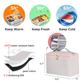 Kaome Lunch Backpack 15.6 Inch Laptop Backpack for Women with USB Port Nurse Gift Teacher Work Backpack Cooler Insulated Lunch Bag Waterproof Daypacks for Work Picnic Travel Anti - theft