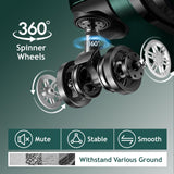Karl home Luggage Set of 3 Hardside Carry on Suitcase Sets with Spinner Wheels & TSA lock, Portable Lightweight ABS Luggages for Travel, Business - Dark Green (20/24/28)