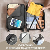 Karl home Luggage Set of 3 Hardside Suitcase Sets - Champagne (20/24/28)