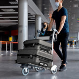 Karl home Luggage Sets 3 Piece, ABS Hardside Suitcase Set with Double Spinner Wheels & TSA Lock for Travel Business, 3 - Piece Set (20/24/28), Dark Gray