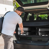 Karl home Luggage Sets 3 Piece, ABS Hardside Suitcase Set with Double Spinner Wheels & TSA Lock for Travel Business, 3 - Piece Set (20/24/28), Dark Gray