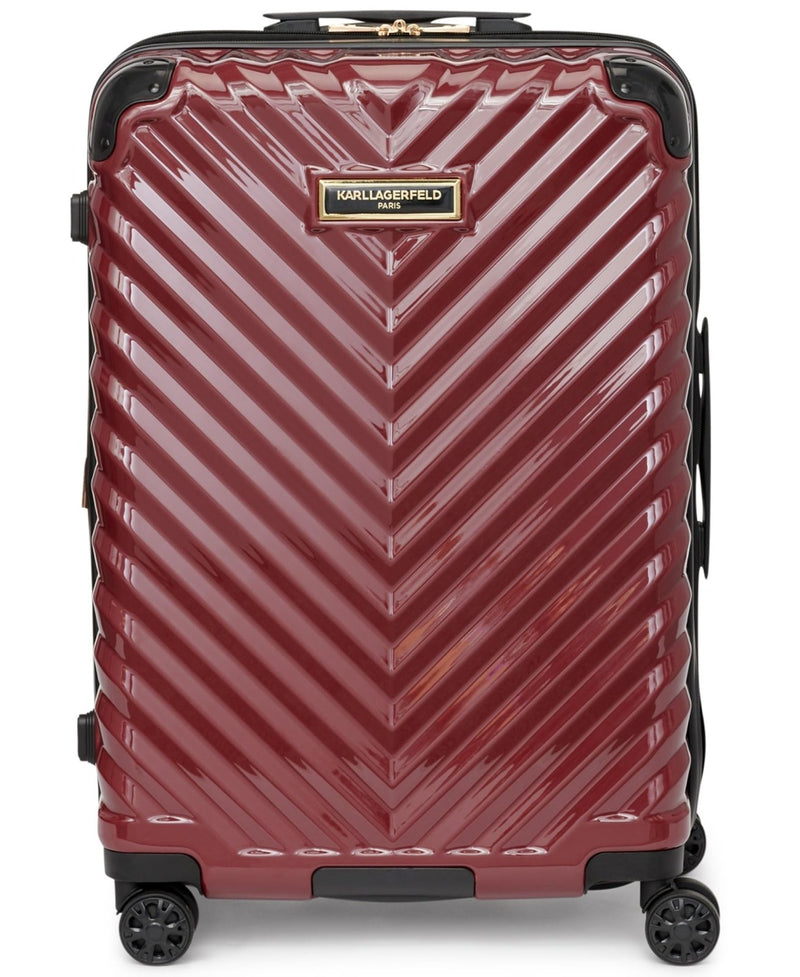 KARL LAGERFELD Paris womens Luggage Medium Upright,Burgundy,One Size