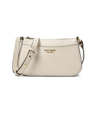 kate spade new york Bleecker Saffiano Leather Small Crossbody Bag, Parchment