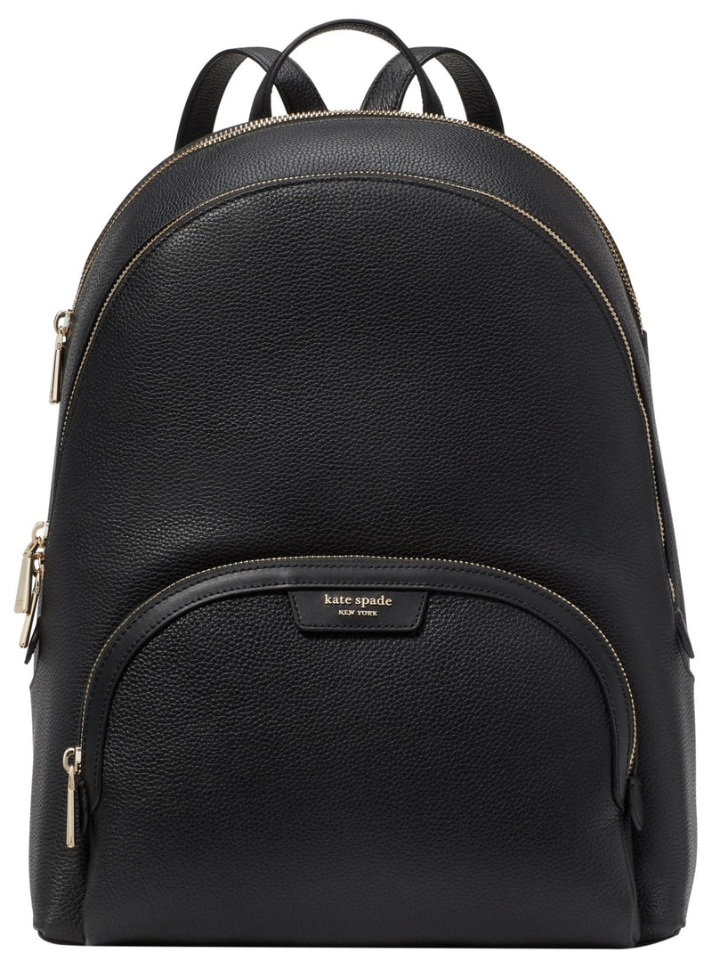 kate spade new york Hudson Pebbled Leather Large Backpack, Black