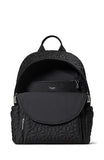 Kate Spade New York Womens Tilly Quilted Fabric Large Backpack, Black, One Size