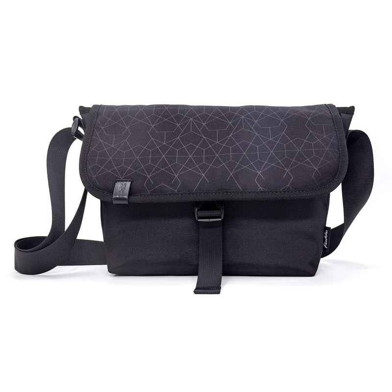 KAUKKO Classic Messenger Bag Durable Water - Resistant fits 10inch Tablet (04BLACK)