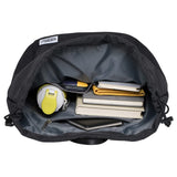KAUKKO Drawstring Sports Backpack Gym Yoga Bag Shoulder Rucksack for Men and Women (3 - BLACK)