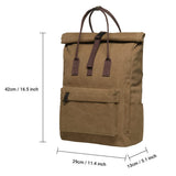 KAUKKO Laptop Backpack for Women Men,Casual Backpack (47 - 2 - KHAKI)