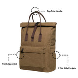 KAUKKO Laptop Backpack for Women Men,Casual Backpack (47 - 2 - KHAKI)