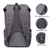 KAUKKO Laptop Backpack Travel Outdoor Weekend Bag Carry on Daypack Stylish and Durable Rucksack Hiking Backpack Fits 15.6"(E5 - 1 - GRAY - NEW)