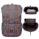 KAUKKO Laptop Backpack Travel Outdoor Weekend Bag Carry on Daypack Stylish and Durable Rucksack Hiking Backpack Fits 15.6"(E5 - 1 - GRAY - NEW)