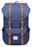 KAUKKO Laptop Backpack Travel Outdoor Weekend Bag Carry on Daypack Stylish and Durable Rucksack Hiking Backpack Fits 15.6"(EP5 - BLUE - NEW)