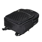 KAUKKO Laptop Backpacks for 14" Notebook Casual Computer Bag Stylish Pattern Daypack for Work Travel Business 27BLACK,11.8L