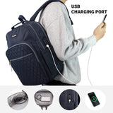 KAUKKO Laptop Backpacks for 14" Notebook Casual Computer Bag Stylish Pattern Daypack for Work Travel Business 27BLACK,11.8L