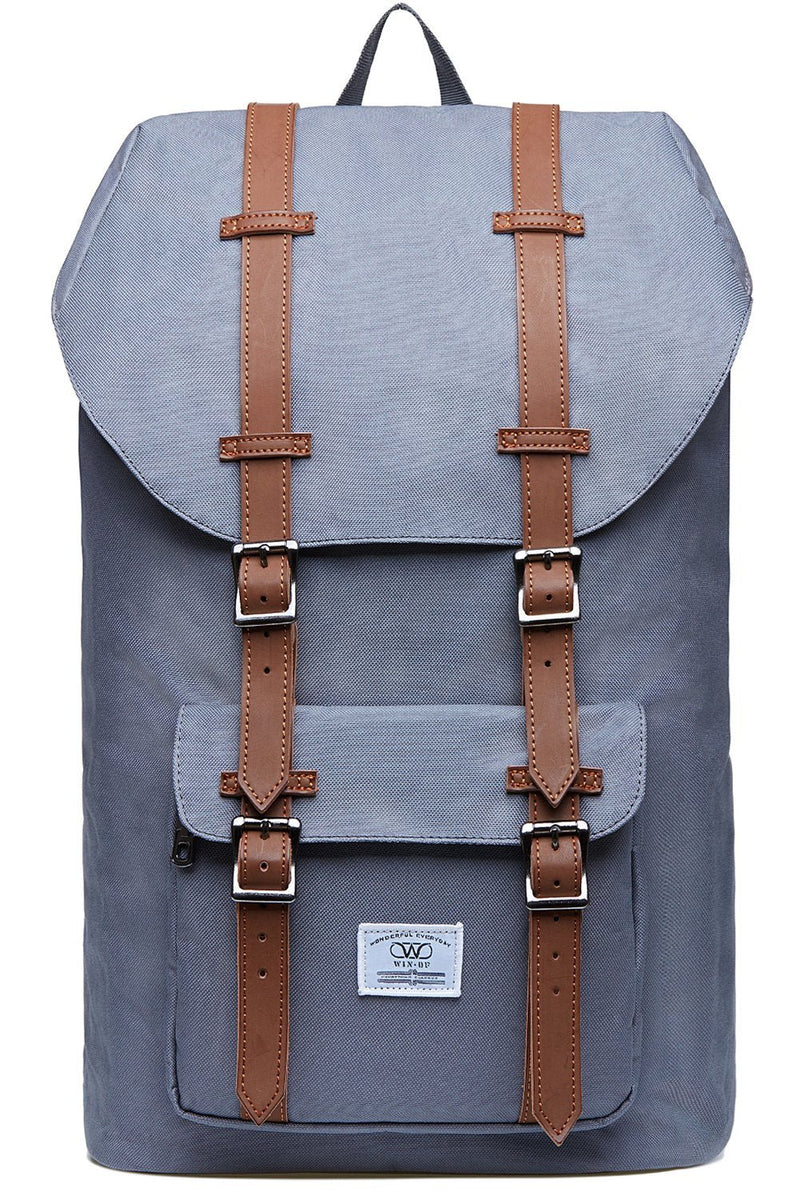 KAUKKO Laptop Outdoor Backpack, Causal Daybag Travel Hiking Rucksack fits 15 - Inch Laptop(Grey)