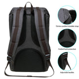 KAUKKO Laptop Outdoor Backpack Traveling Daypack Hiking Rucksack Large Capacity Bag Fits 15.6"(23 - Coffee)