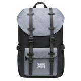 KAUKKO Laptop Outdoor Backpack Traveling Daypack Hiking Rucksack Large Capacity Bag Fits 15.6"(5 - 7 - Black Grey)