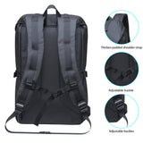 KAUKKO Laptop Outdoor Backpack Traveling Daypack Hiking Rucksack Large Capacity Bag Fits 15.6"(5 - 8 - Black)
