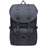 KAUKKO Laptop Outdoor Backpack Traveling Daypack Hiking Rucksack Large Capacity Bag Fits 15.6"(5 - 8 - Black)