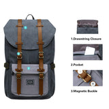 KAUKKO Laptop Outdoor Backpack, Traveling Rucksack Fits 15.6 Inch Laptop (E5 - 1BG2)