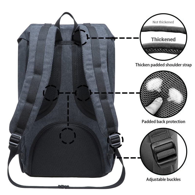 KAUKKO Laptop Outdoor Backpack, Traveling Rucksack Fits 15.6 Inch Laptop (E5 - 1BG2)