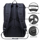 KAUKKO Laptop Travel Backpack Outdoor Casual Rucksack Fits 15.6 Inch Laptop(18 - black)
