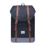 KAUKKO Lightweight Outdoor Backpack, Travel Casual Rucksack Laptop Daypack for 15"(6 - 2 - BLACK)