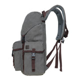 KAUKKO Men's Women's School Backpack Hiking Backpack Travel Bag Laptop Backpack Outdoor Sports Leisure Daypacks, GREY (K1017)