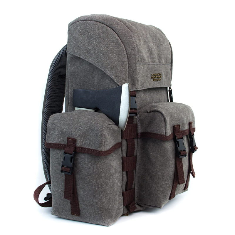 KAUKKO Men's Women's School Backpack Hiking Backpack Travel Bag Laptop Backpack Outdoor Sports Leisure Daypacks, GREY (K1017)