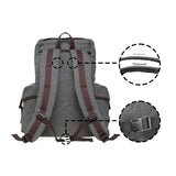 KAUKKO Men's Women's School Backpack Hiking Backpack Travel Bag Laptop Backpack Outdoor Sports Leisure Daypacks, GREY (K1017)