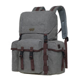 KAUKKO Men's Women's School Backpack Hiking Backpack Travel Bag Laptop Backpack Outdoor Sports Leisure Daypacks, GREY (K1017)