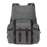 KAUKKO Men's Women's School Backpack Hiking Backpack Travel Bag Laptop Backpack Outdoor Sports Leisure Daypacks, GREY (K1017)