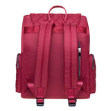KAUKKO Multipurpose Canvas Backpack Daypack Hiking Travel Shoulder Bag Backpacks (15 - Red)