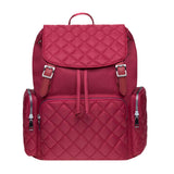 KAUKKO Multipurpose Canvas Backpack Daypack Hiking Travel Shoulder Bag Backpacks (15 - Red)