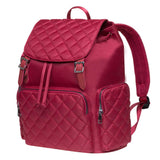 KAUKKO Multipurpose Canvas Backpack Daypack Hiking Travel Shoulder Bag Backpacks (15 - Red)