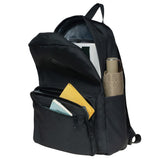 KAUKKO Nylon Travel Laptop Backpack for Men Women Work Casual Back Pack Daypack Fits 14" Laptop - Black