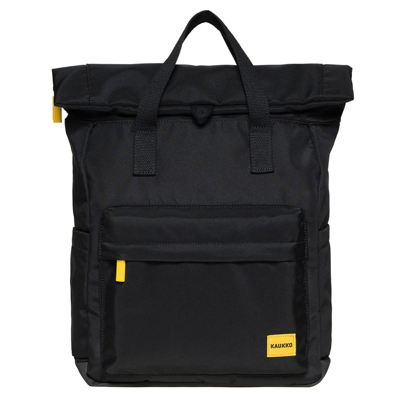 KAUKKO Stylish and Practical Laptop Backpack for Shopping, Traveling and Commuting Casual Daypack Fits 15" BLACK,17.7L