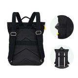 KAUKKO Stylish and Practical Laptop Backpack for Shopping, Traveling and Commuting Casual Daypack Fits 15" BLACK,17.7L