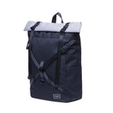 KAUKKO Stylish Oxford Fabric Backpack Travel Rucksack lightweight Hiking Bag Satchel(KF07 - black white)