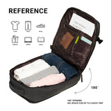 KAUKKO Thick Canvas Travel Backpack, Flight Approved Carry On Backpack with Shoe Pouch and 15.6 inch Laptop Compartment, 40L Luggage Casual Daypack Weekender Bag 10 - BLACK