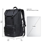 KAUKKO Travel Laptop Backpack, Outdoor Rucksack, Casual backpack Fits 15.6" (23 - BLACK)