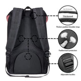 KAUKKO Travel Laptop Backpack, Outdoor Rucksack, Causal backpack Fits 15.6"(Linen Black2pcs)