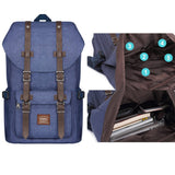 KAUKKO Travel Laptop Backpack Outdoor Rucksack Causal backpack Fits 15.6"(Oxford Blue)