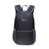 KAUKKO Ultra Lightweight Packable Backpack, Water Resistant Travel Hiking Shoulder Bag,Small Sport Daypack, Handy Foldable Camping Outdoor Backpack (01BLACK)