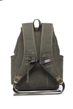 KAUKKO Vintage Casual Canvas and Leather Rucksack Backpack