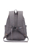 KAUKKO Vintage Casual Canvas and Leather Rucksack Backpack